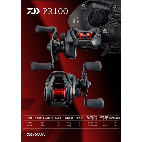 Reel BC Daiwa PR100, PR100L New 2021 Reel BC Daiwa Murah