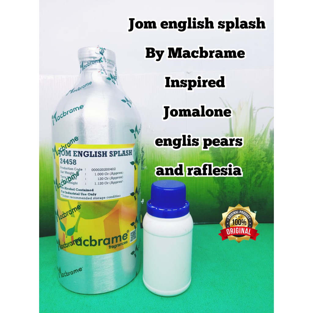 JOM ENGLISH SPLASH By Macbrame, Inspired By JoMalone English Pear & Fresia, Bibit Murni Kemasan Repa