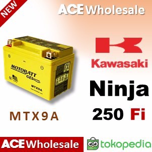 Aki kering Ninja 250 Fi Kawasaki MTX9A MOTOBATT Motor u Yuasa GS S L757 S L Motor