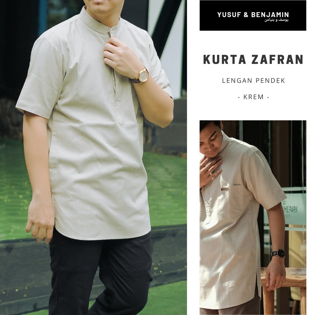 Kurta Zafran by Yusuf Benjamin Lengan Pendek