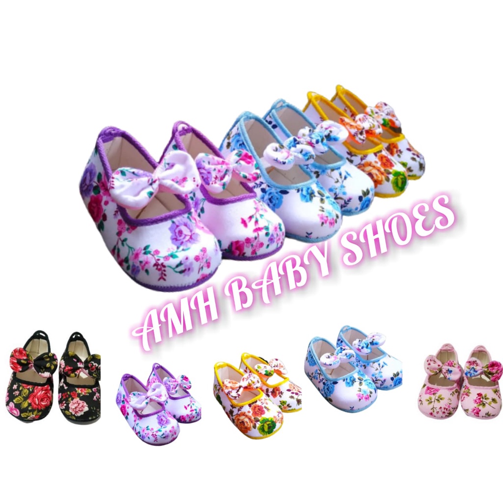 SEPATU ANAK BABY BAYI PEREMPUAN BUNGA MEKAR ALBANY 0-12 BULAN