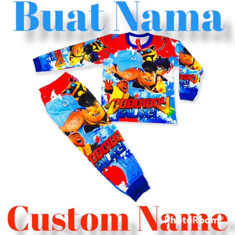 SETELAN BAJU ANAK BOBOIBOY LENGAN PANJANG, SETELAN BAJU ANAK BOBOIBOY, SETELAN BAJU ANAK LAKI