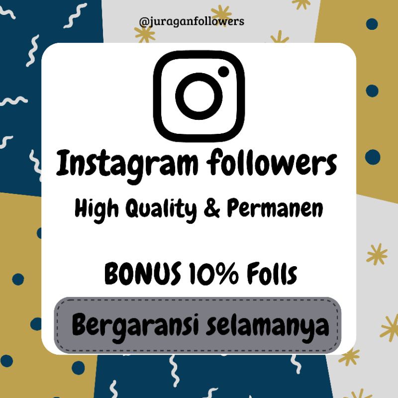 [Followes] Instagram REAL HIGH QUALITY bergaransi