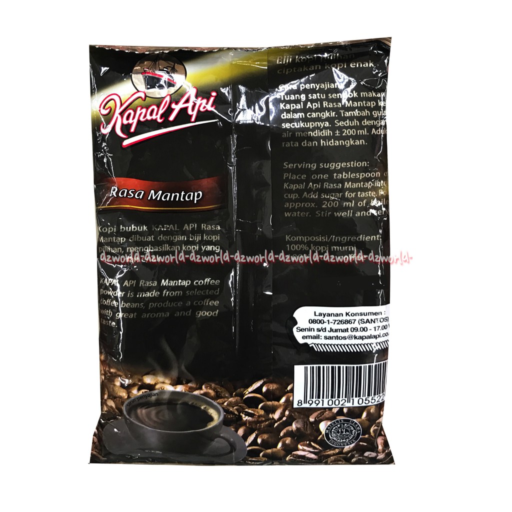 Kapal Api Rasa Mantab 65gr Kopi Bubuk Instan Kapalapi Rasa Mantap