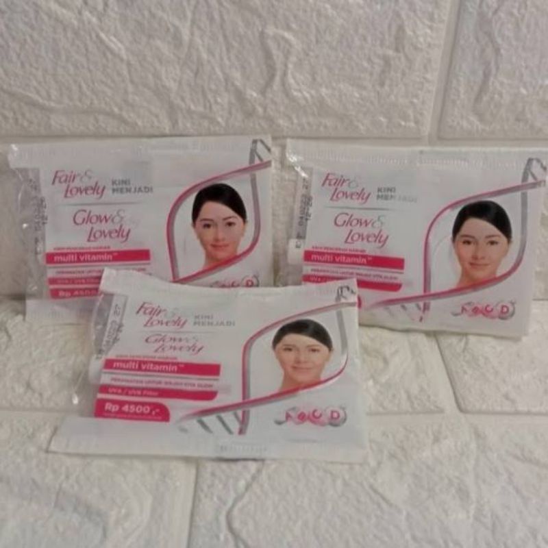 ORIGINAL FAIR &amp; LOVELY KRIM PENCERAH 9 GRAM SACHET / KRIM MUKA GLOW &amp; LOVELY