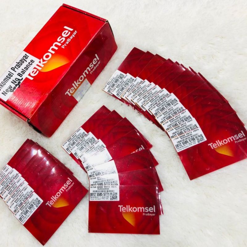 perdana sp telkomsel new / fress segel box ,per 100 pcs