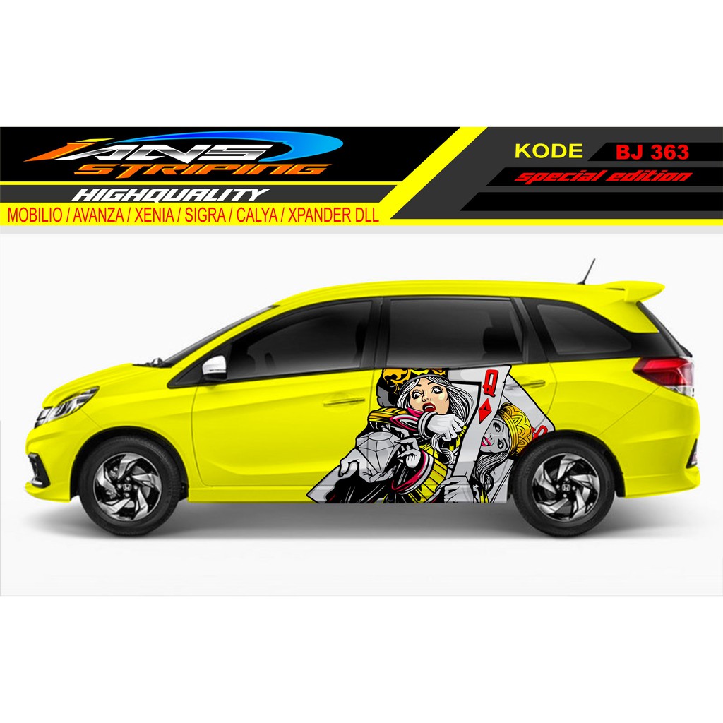 DECAL STICKER MOBIL MOBILIO / STIKER MOBILIO / DECAL MOBIL TERBARU / STIKER MOBIL