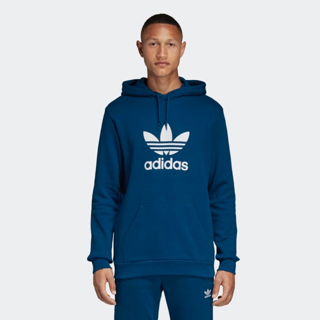 Adidas Men Trefoil Hoodie Legend Marine Originals
