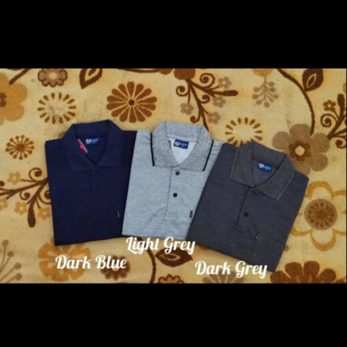 TERLARIS Kaos kerah pria kaos murah corak saku dewasa baju atasan bapak2 jumbo.