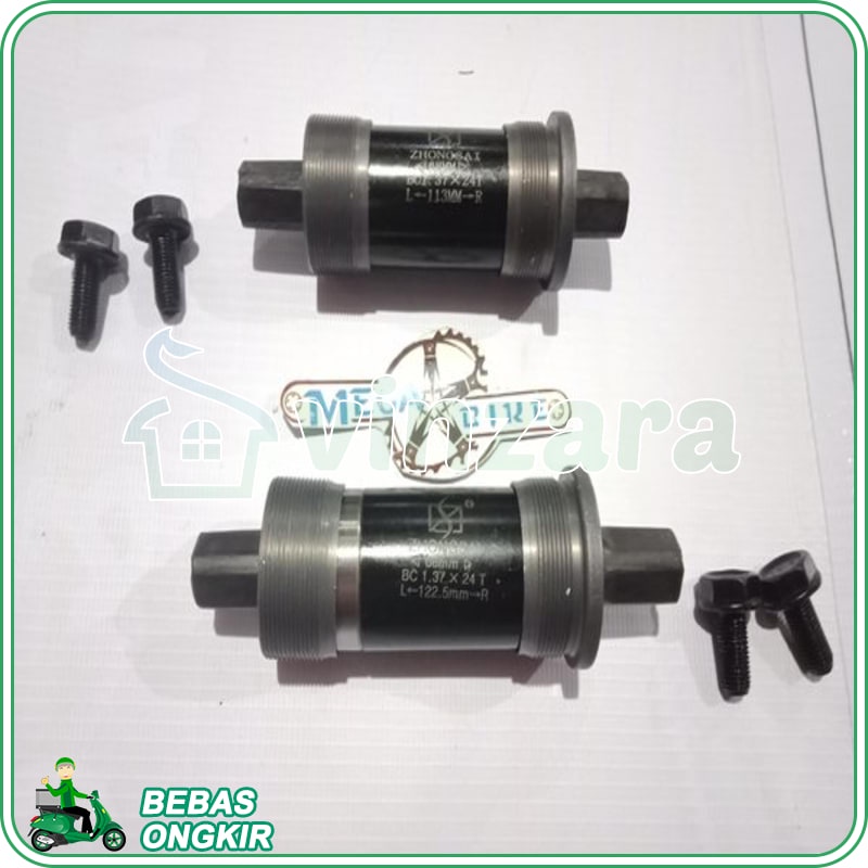 Bottom Bracket BB 110 113 118 122 5 127 MM Sepeda As Tengah Bearing Laker Kotak Neco Melano Pacific 