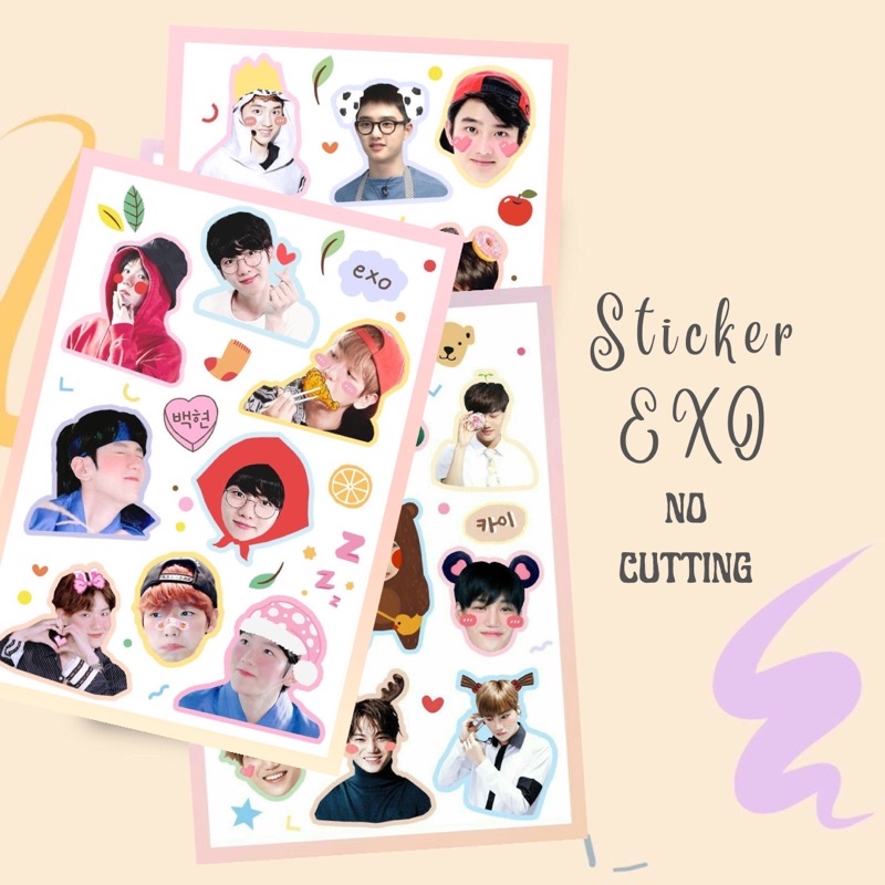 

Stiker EXO | sticker set NO CUTTING