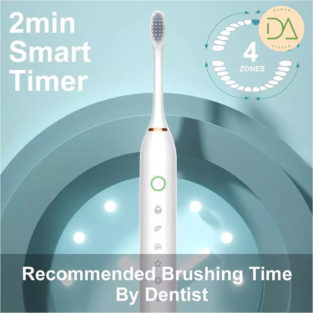 Sikat Gigi Otomatis / Sonic Electric Toothbrush 6 Mode