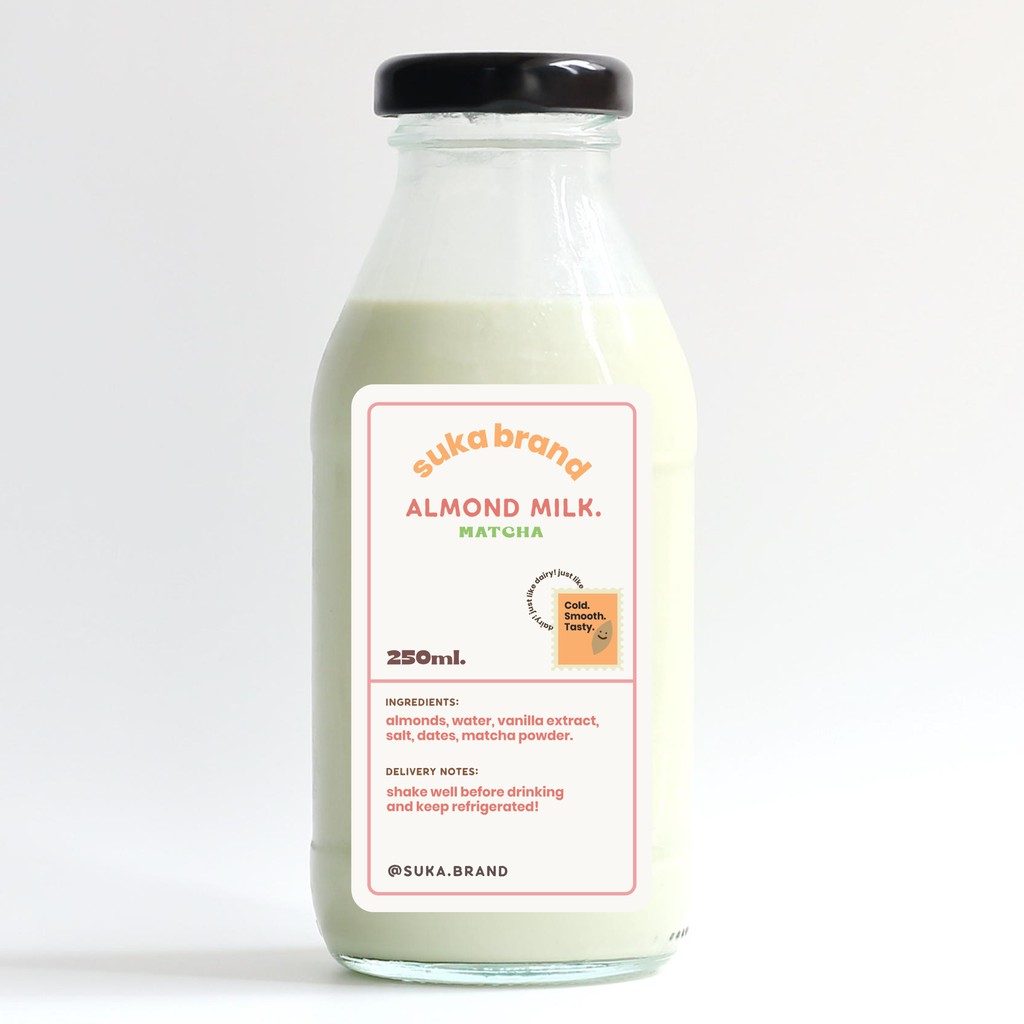 

Matcha Almond Milk/Susu Almond Green Tea 250ml - Suka Brand Asi Booster Premium