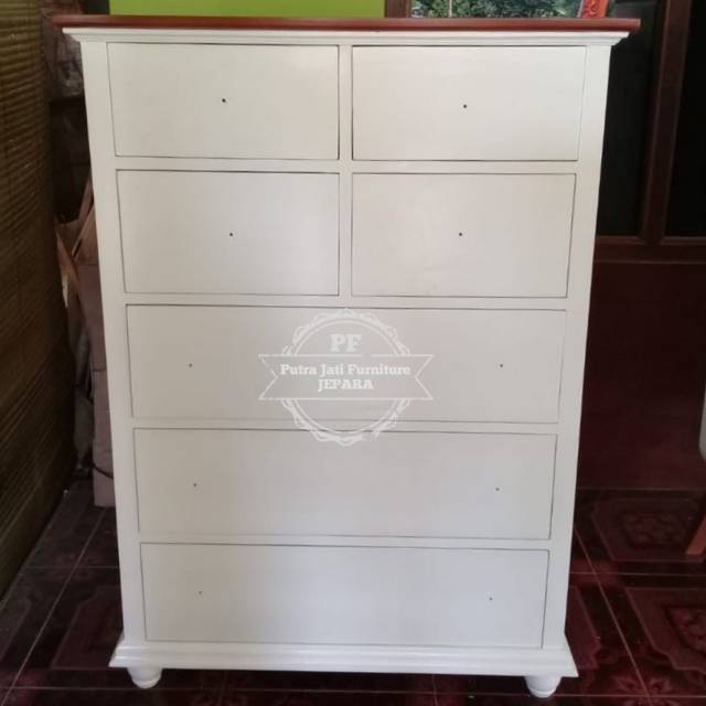 Lemari Laci Hias Kayu Jati - Nakas Lemari Kecil - Nakas Retro