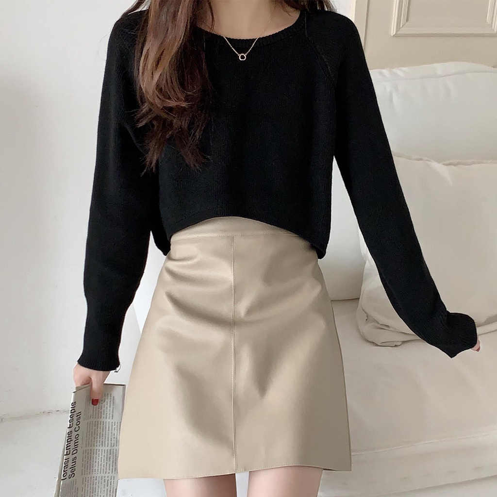 XIAOZHAINV Sweater Rajutan Wanita Korean Style Lengan Panjang 9572