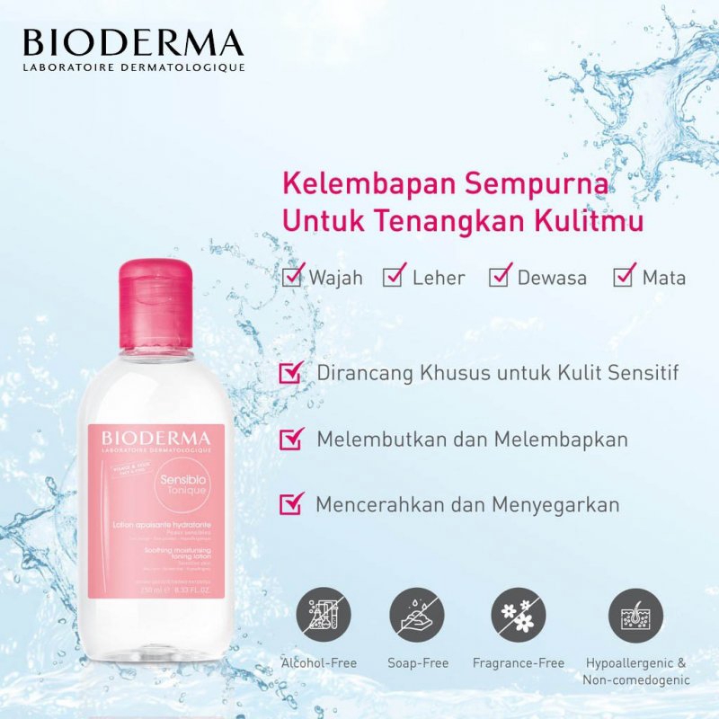 Bioderma Tonique Moisturizing Lotion(Sensibio/ Hydrabio)(100ml/250ml) - Toner ✔BPOM ✔Ori