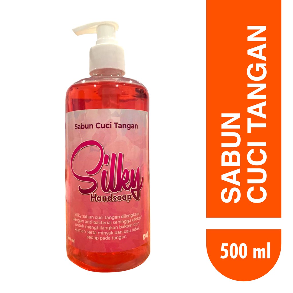 Jual Sabun Cuci Tangan Silky Handsoap 500 Ml Shopee Indonesia