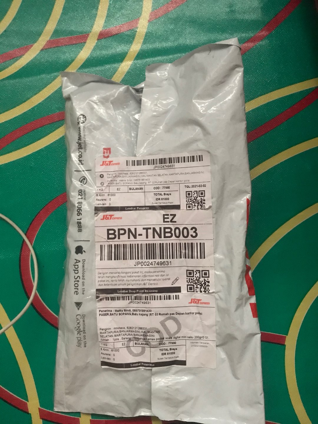 Timbangan Emas Pocket Scale Digital Mini Saku 200gr/0.01