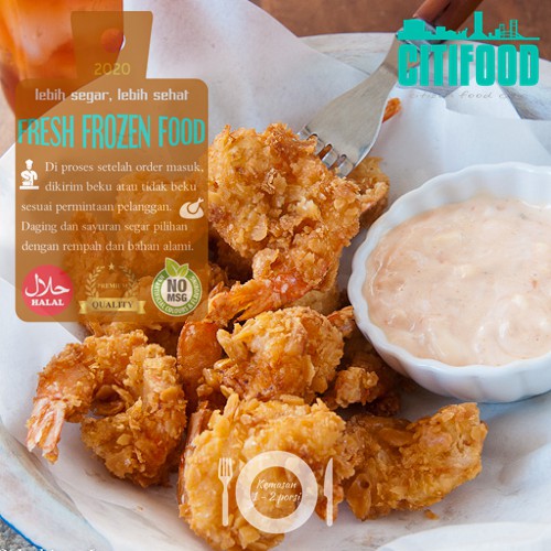 

Cornflakes Crispy Shrimp | Udang Krispi Cornflakes | Frozen