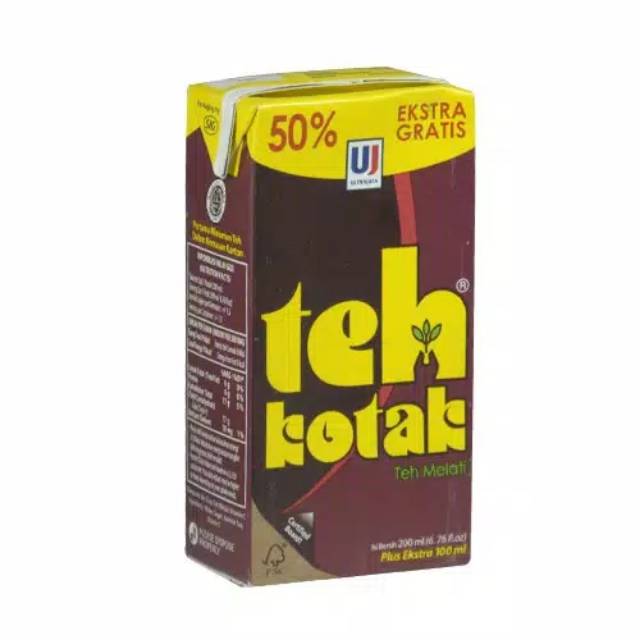 

Teh Kotak Kemasan 200 ML + 50% isi