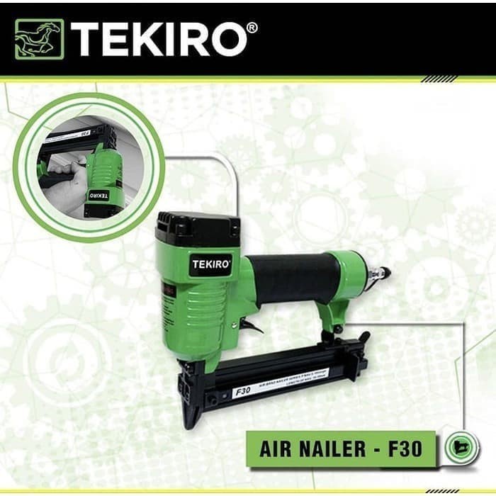 Alat Nailer Angin Tekiro F30 / Mesin Tembak Paku Compresor Angin