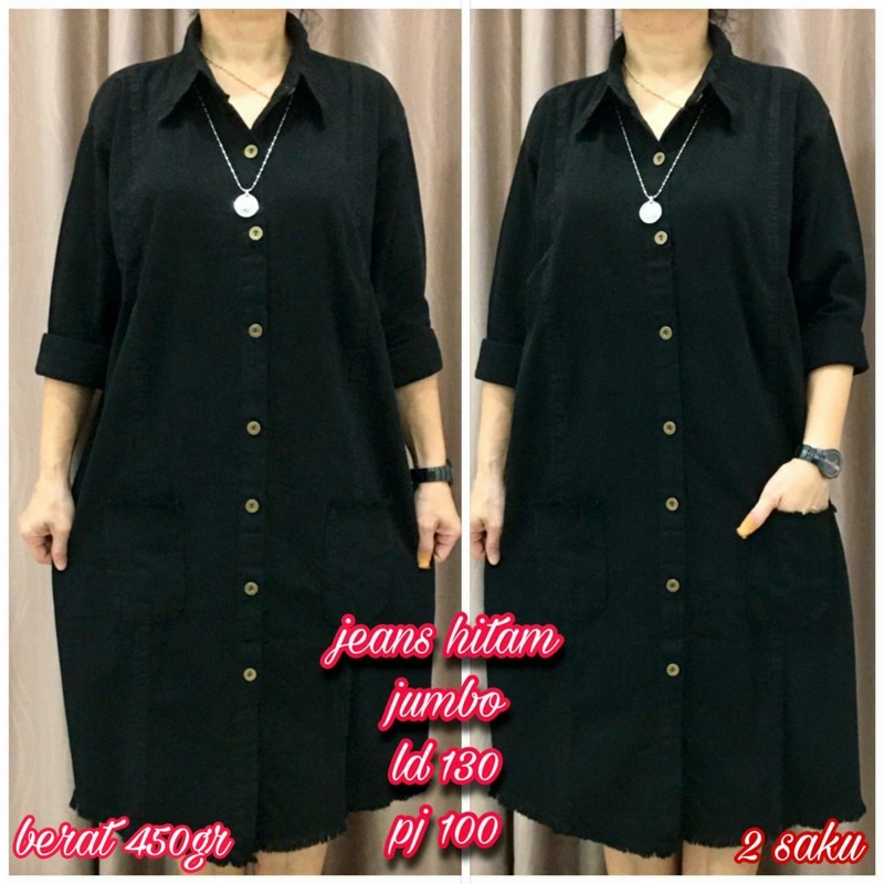 DRESS JEANS JUMBO / TUNIK JUMBO POLOS LD 130