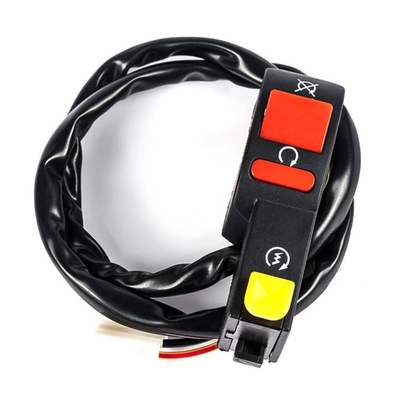 {LUCKID}Electric Start Stop On Off Button Kill Switch Motorcycle Dirt ATV Quad Bike