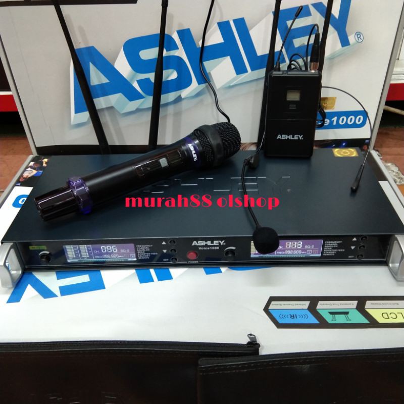 microphone / mic ashley wireless voice 1000 4 antena pjh