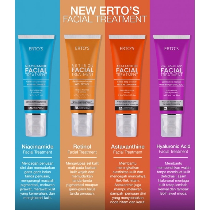 ERTOS FACIAL TREATMENT NIACINAMIDE/ RETINOL/ ASTAXANTHINE/ HYALURONIC