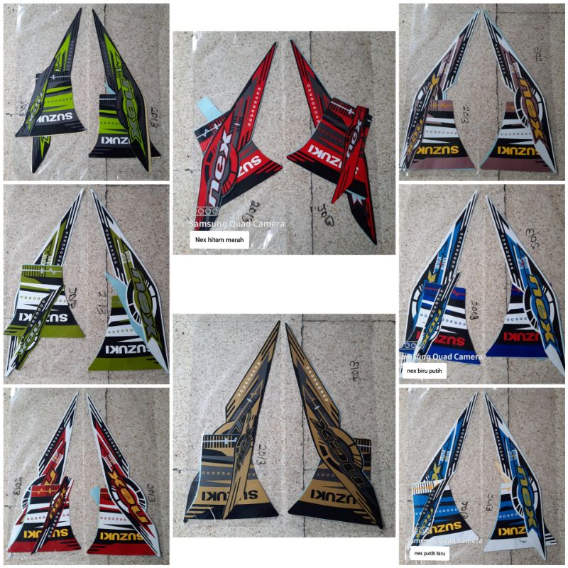 striping sticker suzuki Nex 2013 / NEX karbu