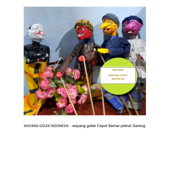 WAYANG GOLEK INDONESIA  - wayang golek Cepot Semar petruk Gareng