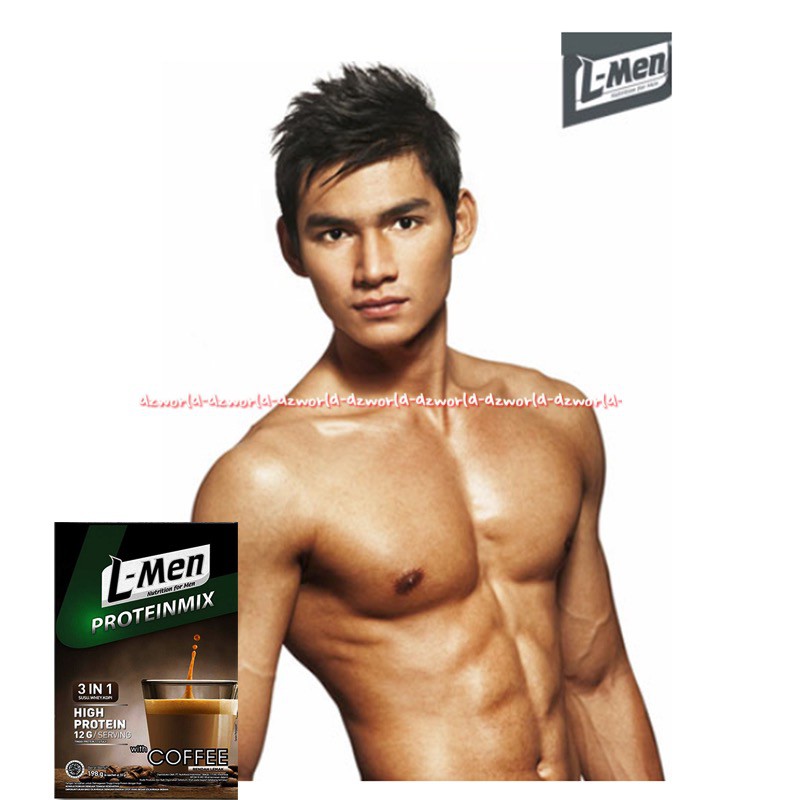 L-Men Proteinmix Coffee 3in1 High Protein 198gr Lmen Susu Rasa Kopi Susu Nutrisi Untuk Pria Cowok Agar Lebih Berotot Fitnes L men Bubuk Cofee 198 gram