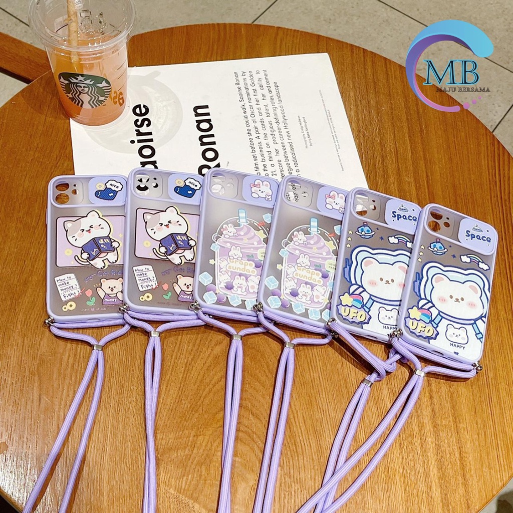 SS197 SOFTCASE SLINGCASE LANYARD SLIDE KARAKTER SAMSUNG A02S A03 J2 J4+ J4 J5 PRIME GRAND PRIME J2 J4 CORE J7 PRO J730 J7 2017 A10S M01S A10 M10 A20 A30 A20S MB2492