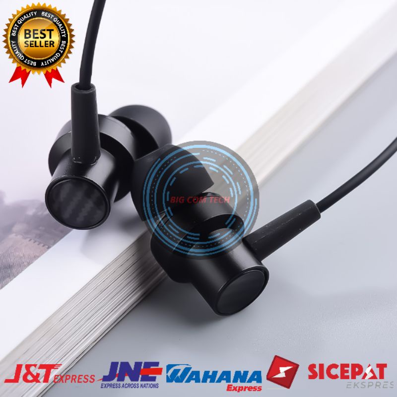 Earphone Headset Handsfree Xiaomi Mi Fresh Piston Edition Bass Jack Audio 3.5mm Original