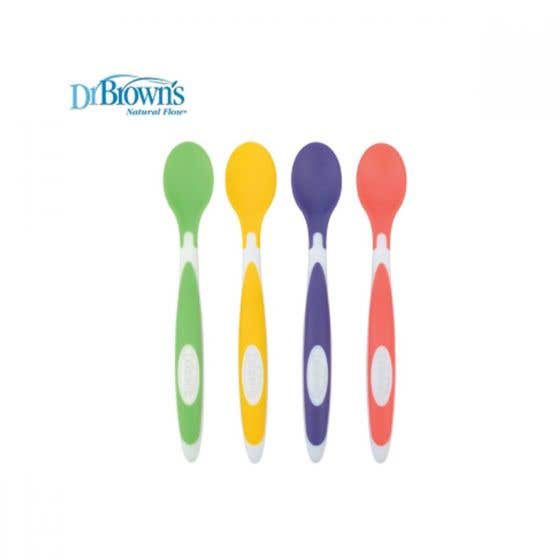 Dr.Browns Soft Tip Spoon / Sendok makan bayi [ Isi 2 / Isi 4 ] TF011 TF009