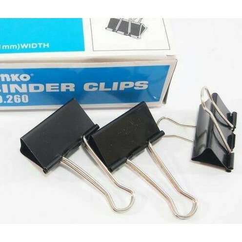 

○ BINDER CLIP NO 260 JOYKO 1 BOX ISI 12 BUAH GROSIR ☋