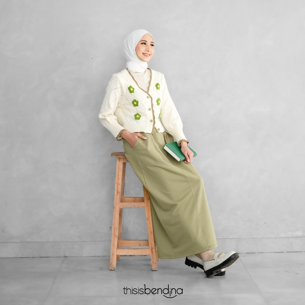 THISISBENDINA Rok Panjang Span Lurus YUKI Skirt