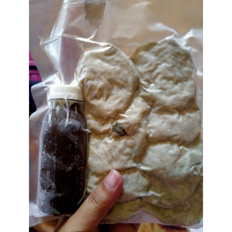 

pempek kulit | pempek Palembang | pempek ikan | DI VACUM | min order 10 pcs