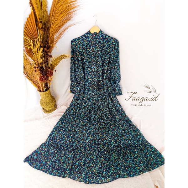 Faaza - Gamis Terbaru Gamis dewasa  Motif Bunga Bunga Gamis Zara