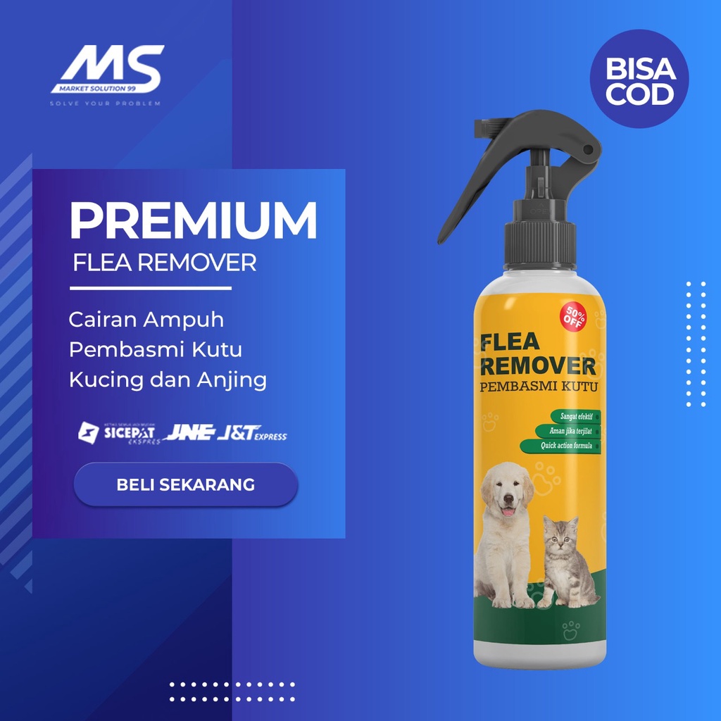 Obat Pembasmi Anti Kutu Anjing Kucing Kelinci Hamster Untuk di Rumah Spray Semprot Aman dijilat Ampu