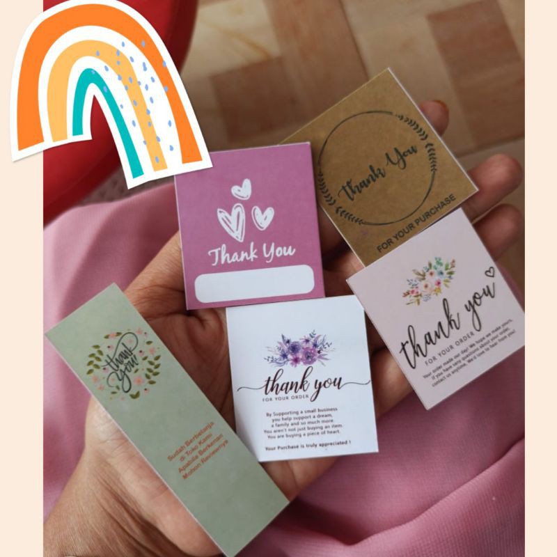 

Thank you card hangtag ART PAPER