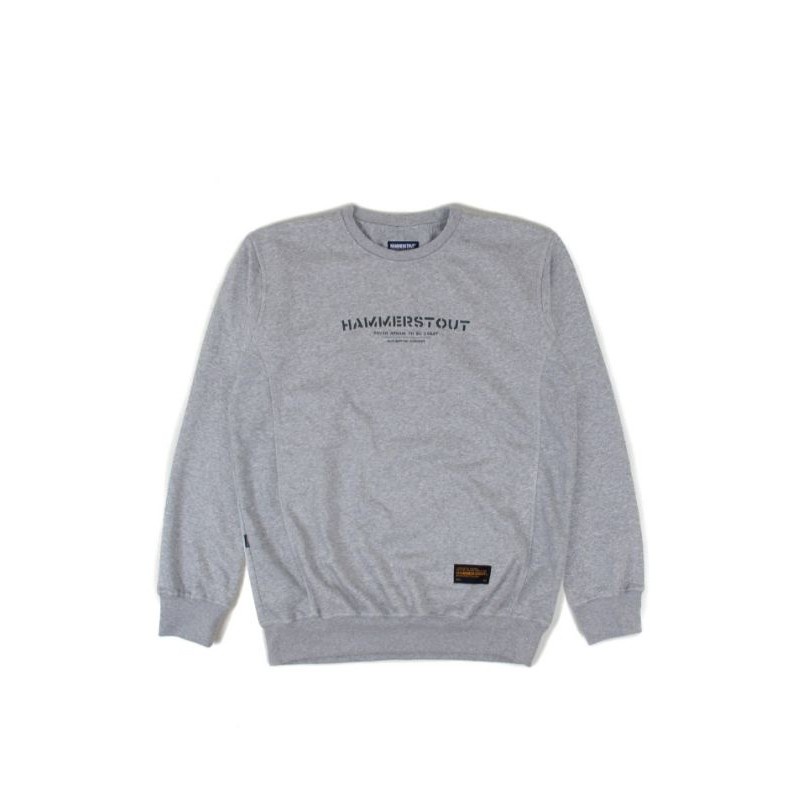 Crewneck sweater basic hitam motif