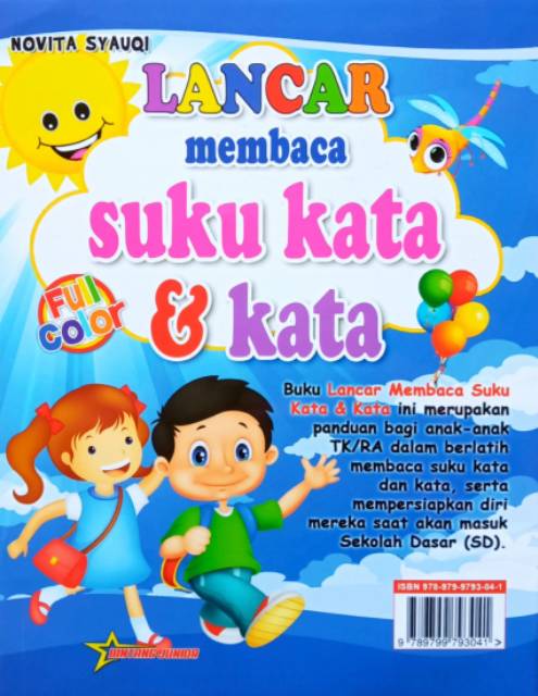 Buku Lancar Membaca Suku Kata Dan Kata Untuk Tk Dan Sd Full Colour