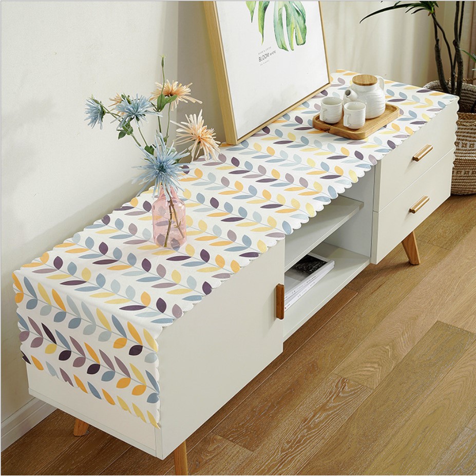 Velvet Table Runner / Taplak Meja Makan Tamu Panjang Berudru Pastel