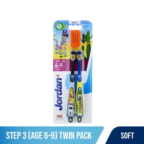 JORDAN Oral Care Kids Step 3 Twin Soft - Sikat Gigi