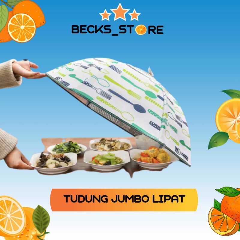 TUDUNG SAJI JUMBO LIPAT / PENUTUP MAKANAN / PELINDUNG MAKANAN