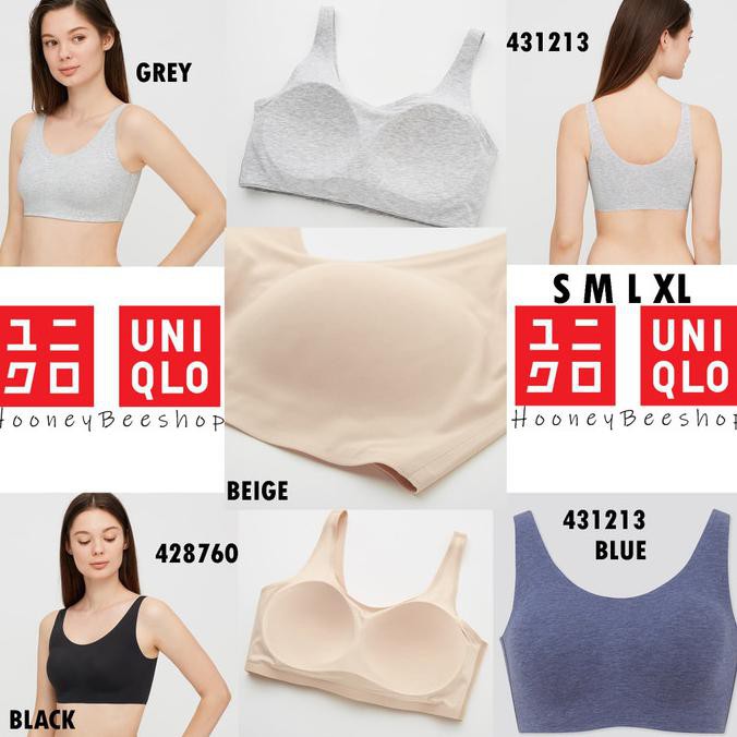 Jual Original Uniqlo - Women Bra Tanpa Kawat Sport Bra Rileks Nyaman - S Terlaris