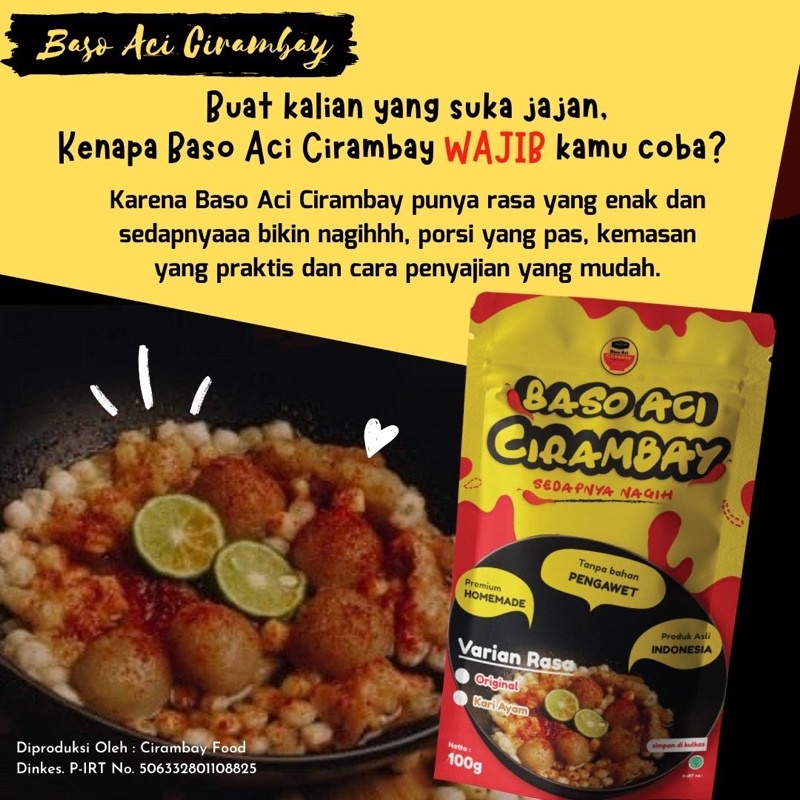 

PAKET COMBO Baso Aci Cirambay