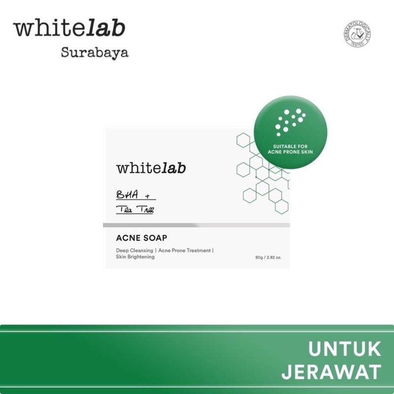 Bisa COD - Whitelab Acne Soap/Sabun Jerawat Whitelab