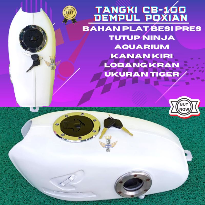 Tangki CB100 Pres Dempul Poxi Tutup Ninja Aquarium